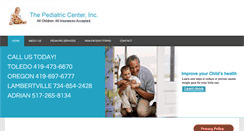 Desktop Screenshot of pediatriccenterinc.com